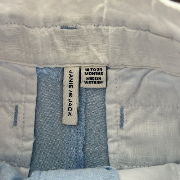 Janie and Jack size 18 to 24 months outfit. Light blue pant with a navy sweater. - Picture 11 of 12